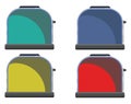 Multi colored toasters, icon