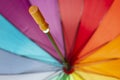 A multi-colored umbrella in rainbow colors LGBT concept