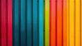 Multi-colored vertical slats