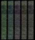 Multi Colored Vintage book spines