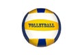 Multi-colored volleyball ball isolated