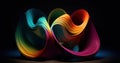 Multi colored vortex swirl spin background AI Generative. Royalty Free Stock Photo