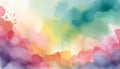 multi-colored watercolor summer delicate paint background