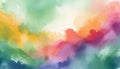 multi-colored watercolor summer delicate paint background