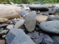 multi colored waterfall stone