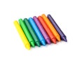 Multi-colored wax crayons Royalty Free Stock Photo