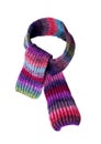 Multi-colored winter scarf. Royalty Free Stock Photo