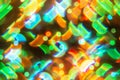 Multi colour blur bokeh crystal light abstract