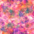 Multi Colour Tie Dye Watercolour Pattern