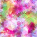 Multi Colour Tie Dye Watercolour Spray Paint Pattern