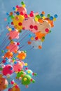 Multi-coloured balloons