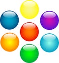Multi-coloured balls