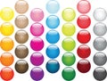 Multi-coloured balls' set Royalty Free Stock Photo