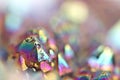 Multi-coloured crystals macro Royalty Free Stock Photo