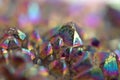 Multi-coloured crystals macro Royalty Free Stock Photo