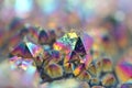 Multi-coloured crystals macro Royalty Free Stock Photo