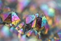 Multi-coloured crystals macro Royalty Free Stock Photo