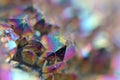 Multi-coloured crystals macro Royalty Free Stock Photo