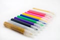 Multi-coloured felt-tip pens Royalty Free Stock Photo