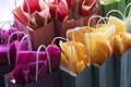 Multi-coloured Gift Bags Royalty Free Stock Photo