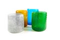 Multi coloured glass cups Royalty Free Stock Photo