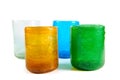 Multi coloured glass cups Royalty Free Stock Photo
