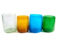 Multi coloured glass cups Royalty Free Stock Photo