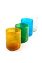 Multi coloured glass cups Royalty Free Stock Photo