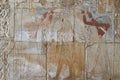 Ancient Egyptian Mural - Luxor Royalty Free Stock Photo