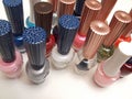 Multi coloured nail polish