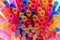 Colourful plastic drinking straws Royalty Free Stock Photo