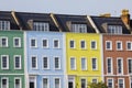 Multi-Coloured Terraced Houses in Bristol