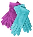 Multi-coloured woollen gloves Royalty Free Stock Photo