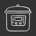 Multi cooker chalk icon