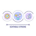 Multi-device strategy loop concept icon Royalty Free Stock Photo