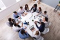 Multi Ethnic Business People Having Business Meeting Royalty Free Stock Photo