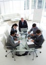 Multi-ethnic business team working together Royalty Free Stock Photo