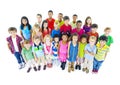 Multi-ethnic Chidren in casual wear Royalty Free Stock Photo