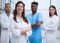 Medical team looking at the camera and smiling Royalty Free Stock Photo