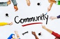 Multi-Ethnic Group of People and Community Concepts Royalty Free Stock Photo