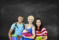 Multi-Ethnic Group of Students Royalty Free Stock Photo