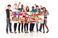 Multi-ethnic Group Of Young Adults Royalty Free Stock Photo