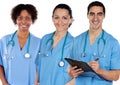 Multi-ethnic medical team