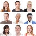 Multi-ethnic women and men ranging from 18 to 65 years Royalty Free Stock Photo