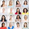 Multi-Ethnics Group of Cheerful Women Royalty Free Stock Photo
