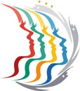 Multi faces logo