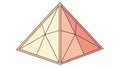 Multi-Faceted Geometric Pyramid, Abstract Structure, vector design Generative AI Royalty Free Stock Photo