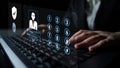 Multi Factor Authentication for Digital Security and Access Motif Royalty Free Stock Photo