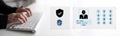 Multi Factor Authentication for Digital Security and Access Motif Royalty Free Stock Photo