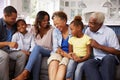 Multi generation black family at home Royalty Free Stock Photo